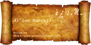 Éles Marcell névjegykártya